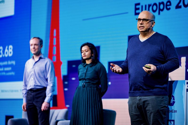 KubeCon EU 2024 sustainability keynote — stage photo 4